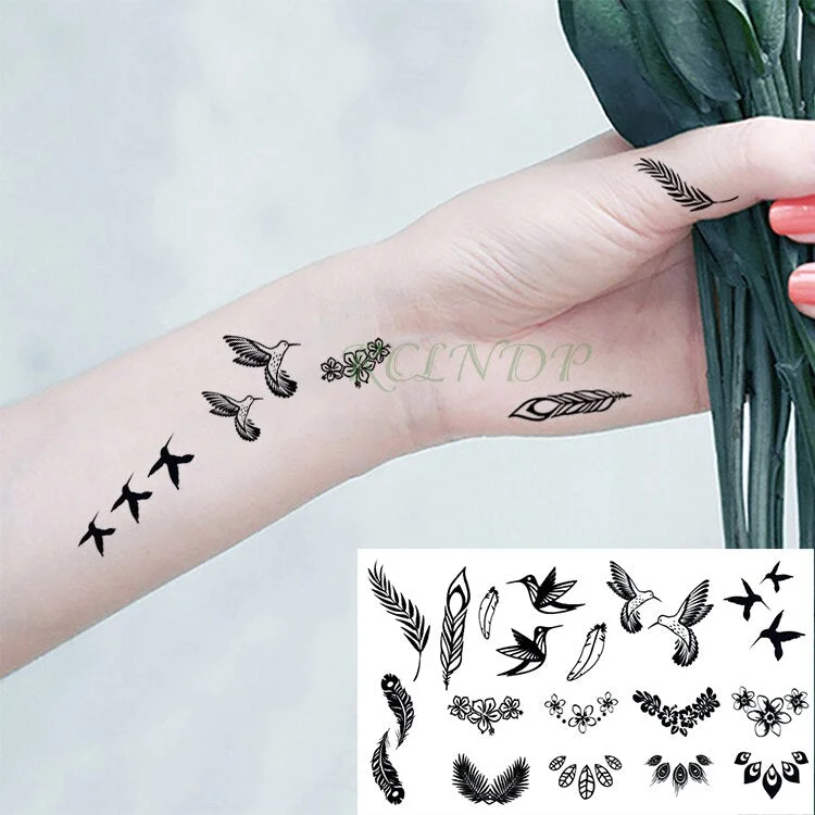 Waterproof Temporary Tattoo Sticker Believe freedom heart miss English letter alphabet tatto flash tatoo fake tattoos for girl