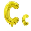 20PCS English Letters 16" Aluminum Film Golden Silver Rose Gold Balloons Birthday Party Decor