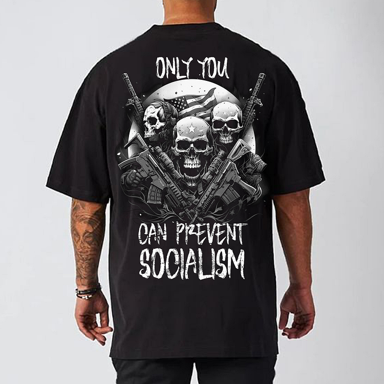 Only You Can Prevent Socialism Men's Short Sleeve T-shirt-Cosfine