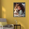 Diamond Painting -DIY Full Round Drill Sweet Girl(50*40 CM)