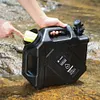 Camping Water Jug with Faucet Portable Water Bucket for Car Camping (Black)