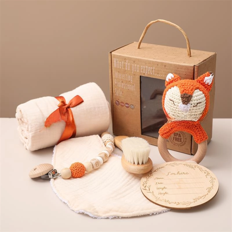 Nordic Style Baby Gift Set Bathing And Water Play Baby Baby Newborn Clothes Bath Towel Toy Gift Set