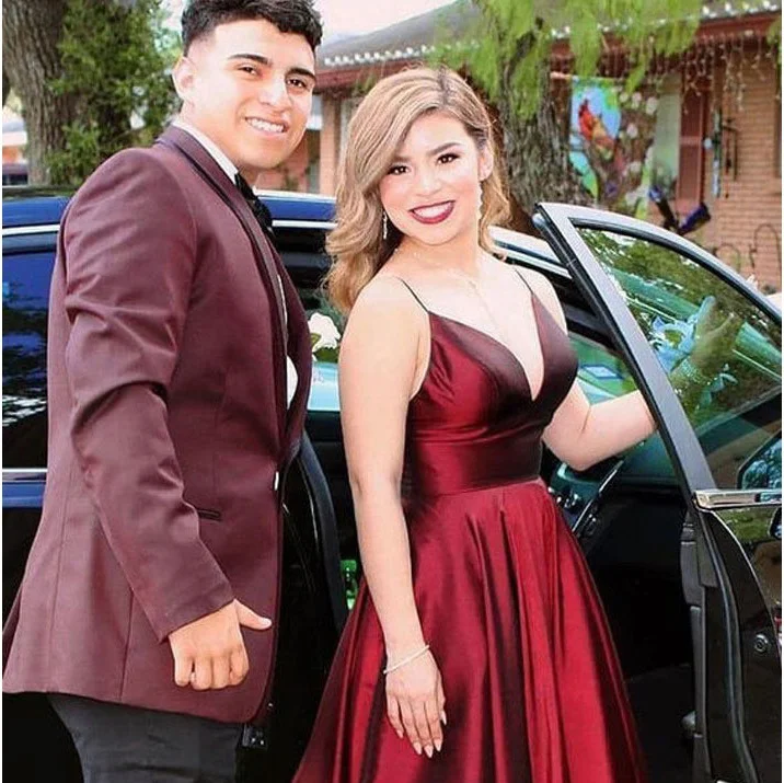 Uveng Uveng 2025 New Women's Wish Sexy V-Neck Dress Suspension Evening Dress