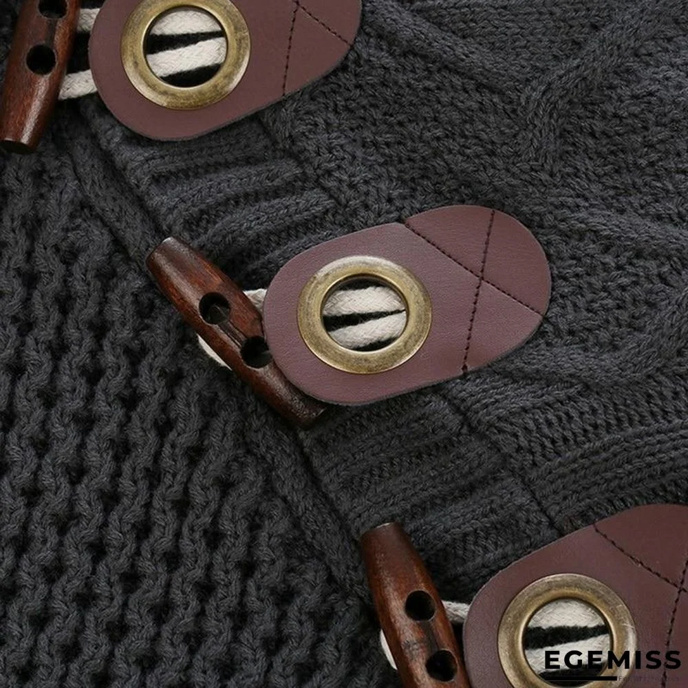 Mens buckle Sweater Cardigan Autumn winter Fashion Warm Thick Hedging Turtleneck Knitting Jumper Sweaters | EGEMISS