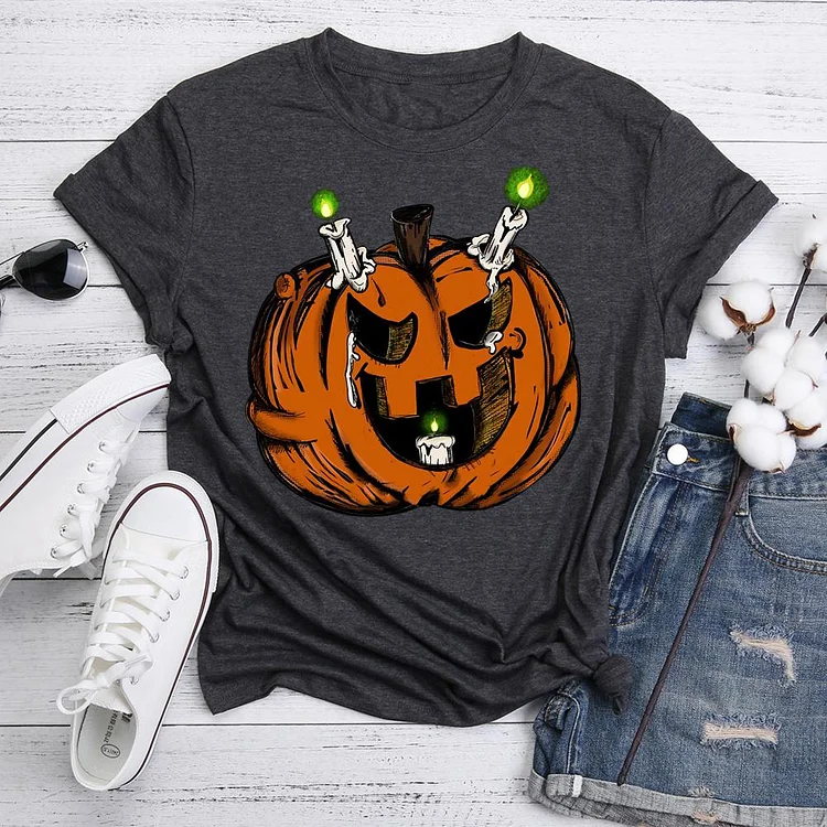 Creepy Halloween pumpkins Active T-shirt Tee -05434