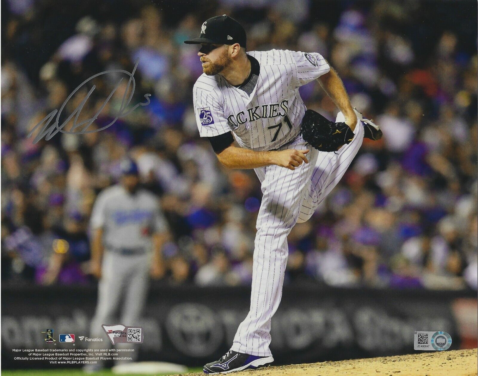 Signed 8x10 WADE DAVIS Colorado Rockies Autographed Photo Poster painting - Fanatics COA