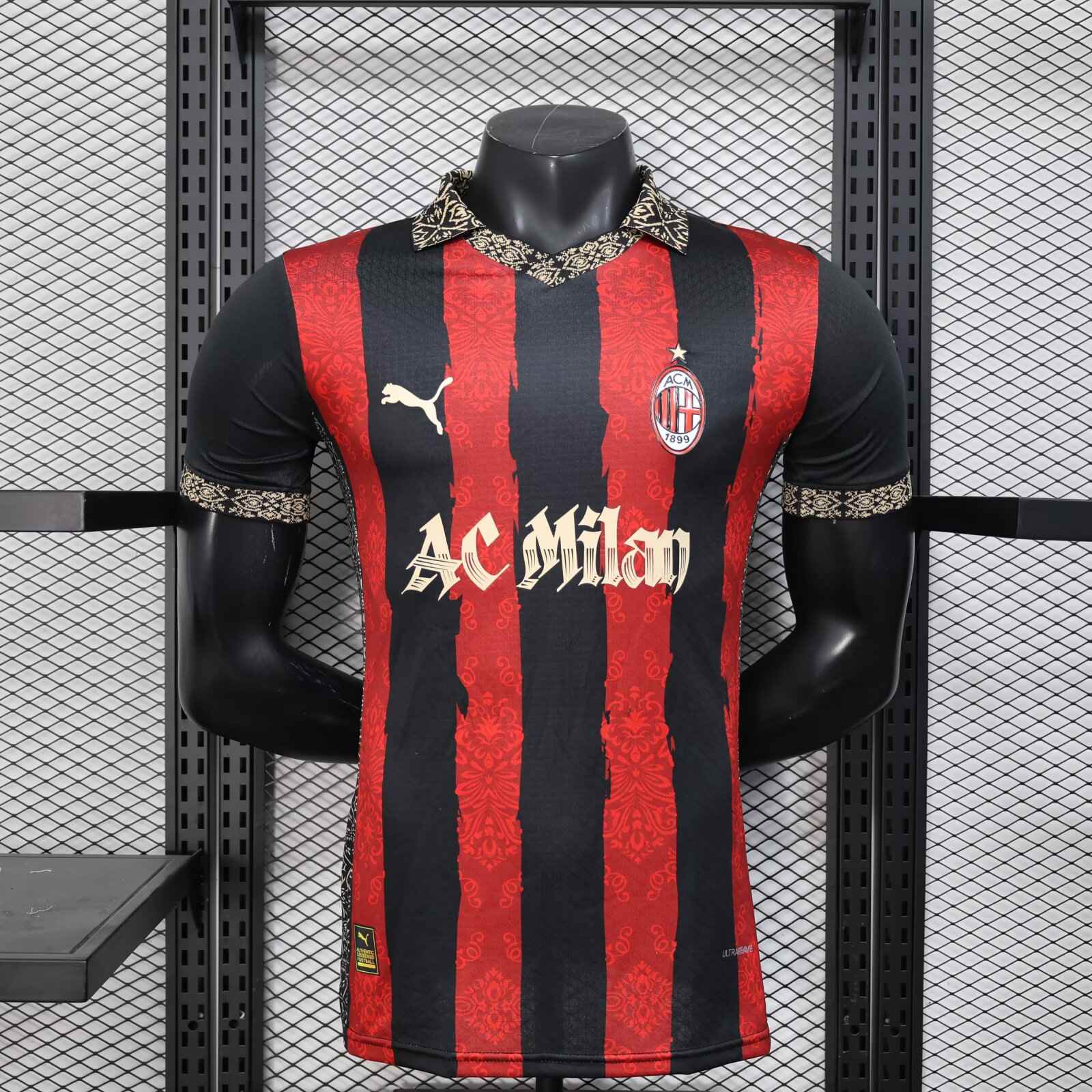 2025/2026 Player Version AC Milan Special Edition Football Shirt 1:1 Thai Quality（The player version jersey is a bit tight, please pay attention to the size selection）