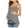 Maternity Strappy Vest Nursing Tops T-Shirt Blouse