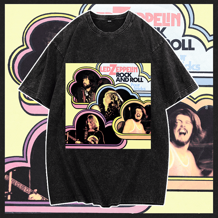 Davidhawaii100% Cotton Casual Street Fun Rock T-Shirt - 100% Cotton