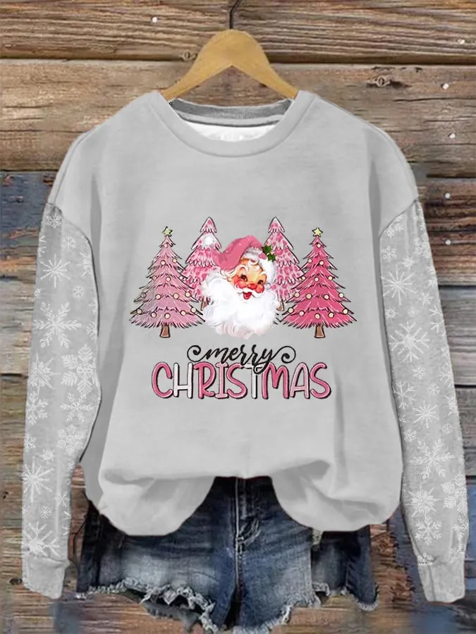 Women's Merry Christmas Print Casual Sweatshirt