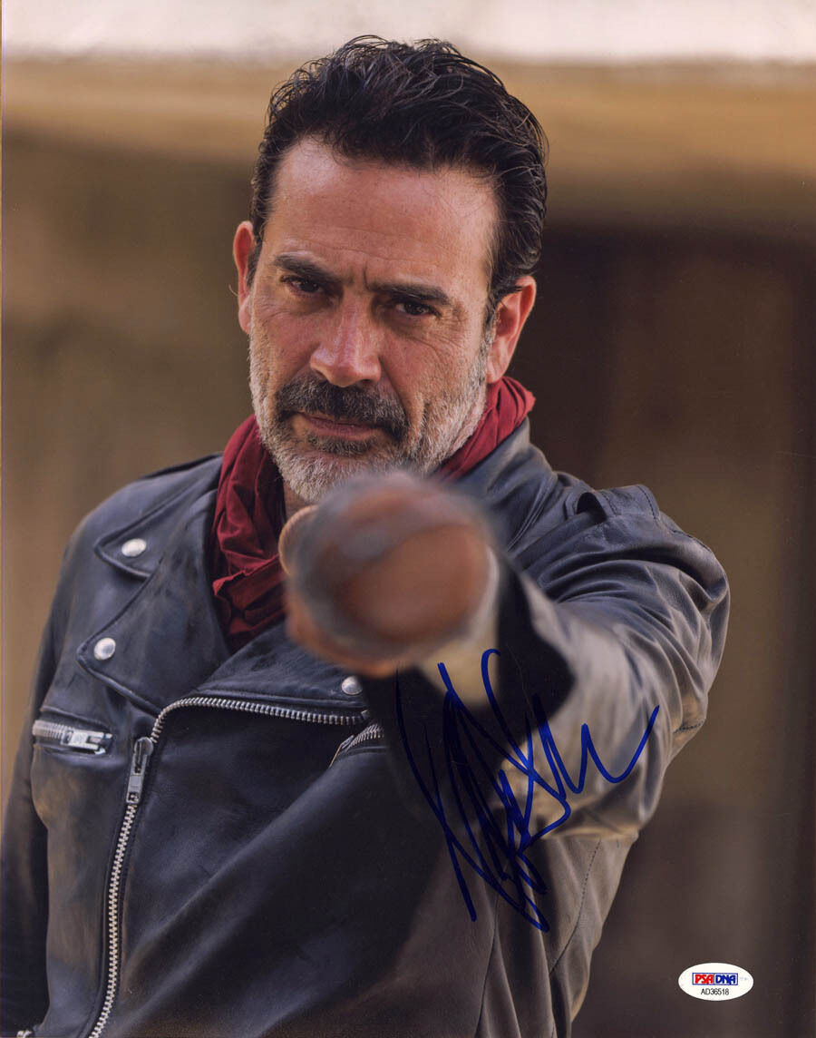 Jeffery Dean Morgan SIGNED 11x14 Photo Poster painting Negan Walking Dead PSA/DNA AUTOGRAPHED