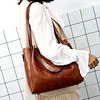 Ladies retro four-piece large-capacity PU picture-mother bag, solid color handbag, one-shoulder diagonal bag