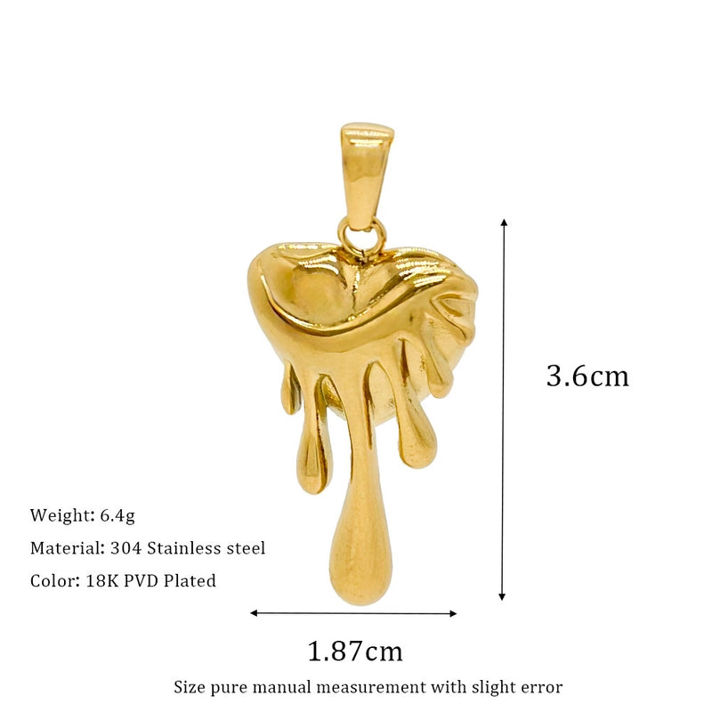 1 Piece 304 Stainless Steel Geometric Pendant Jewelry Accessories