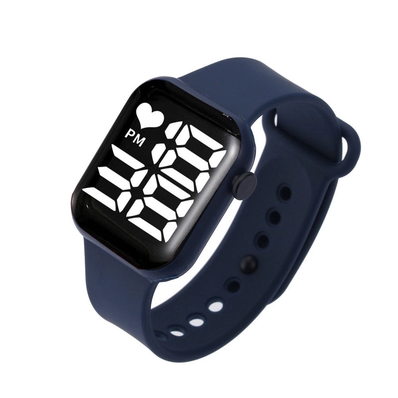 Sports Solid Color Jewelry Buckle Electronic Kids Watches