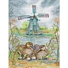 Wild Duck Full Stamped Cross Stitch 14CT 2-Strand 31x43cm Backstitch