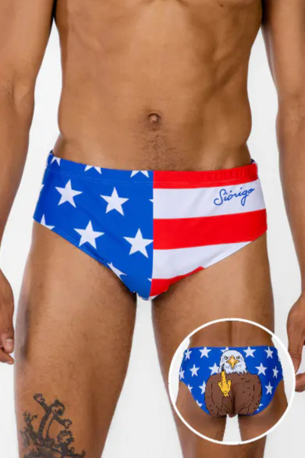 Eagle Men's Swim Brief - The Sky Thigh