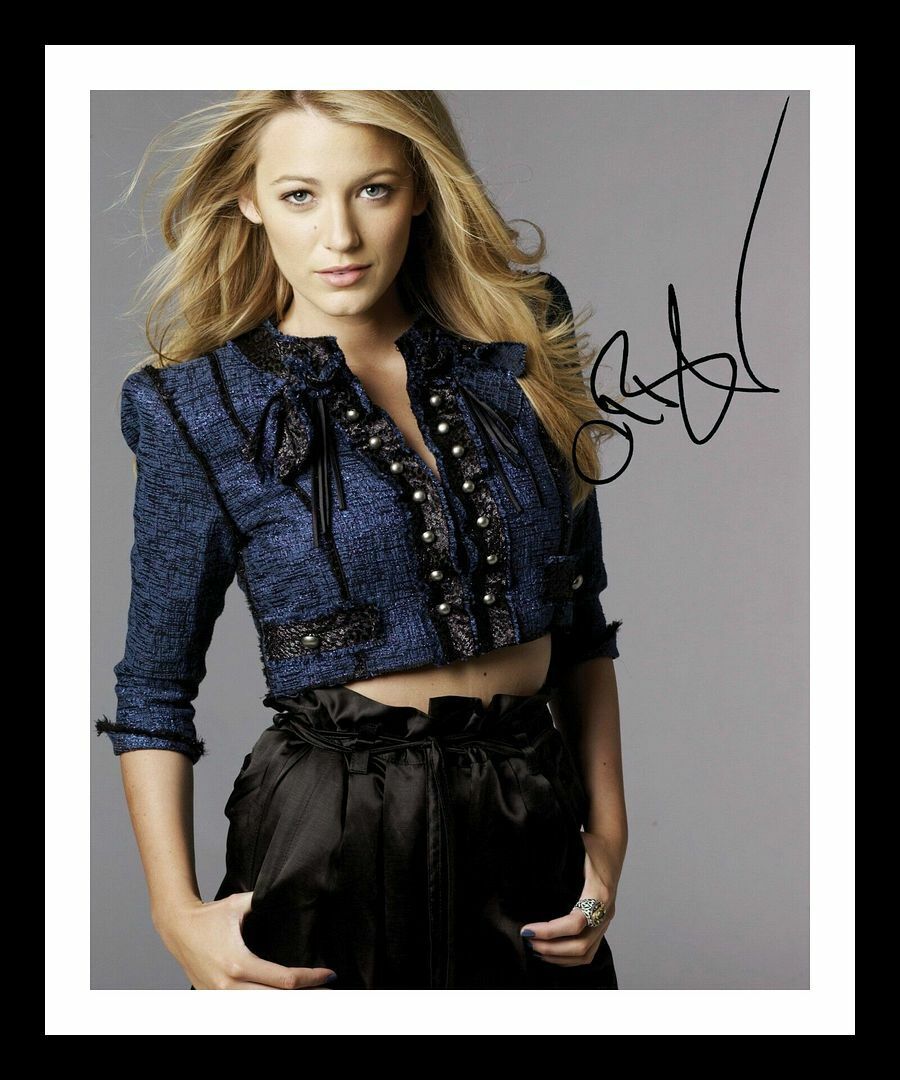 Blake Lively Autograph Signed & Framed Photo Poster painting