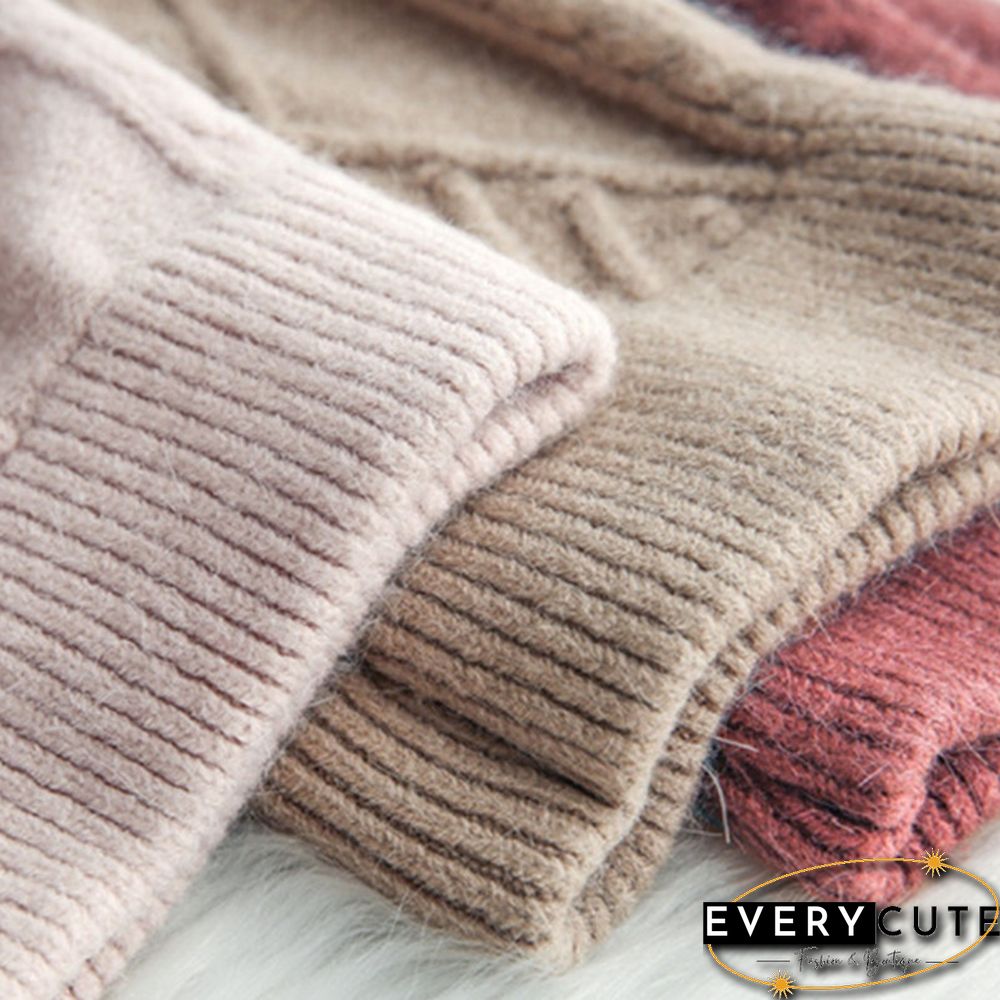 Women Two Piece Outfits Autumn New Fashion Temperament Commuter Suit Thick Sweater Pants Women Retro Knit Elegant 2 Sets