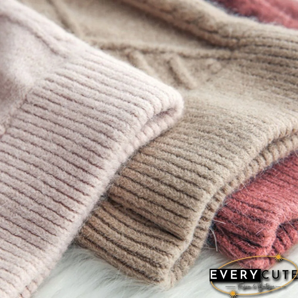 Women Two Piece Outfits Autumn New Fashion Temperament Commuter Suit Thick Sweater Pants Women Retro Knit Elegant 2 Sets