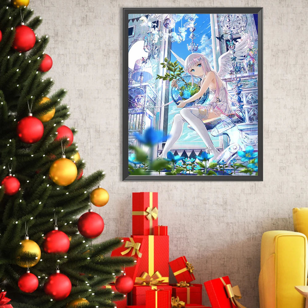 Full Round Diamond Painting 40*50cm - Girl Angel