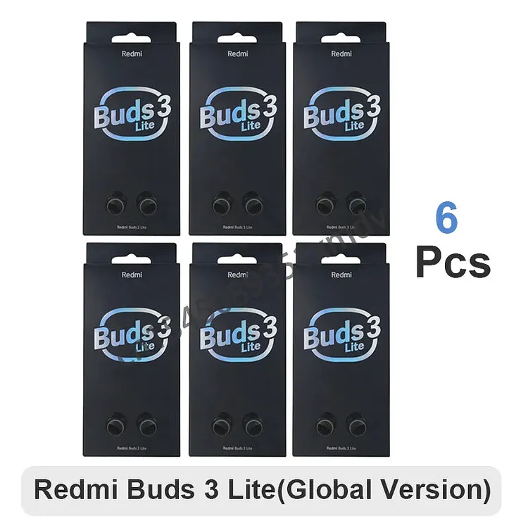 🎧🌠6/10/20pcs Xiaomi Redmi Buds 3 Lite TWS Bluetooth 5.2 Earphones Ture Wireless Headphones Youth Edition Sport Earbuds