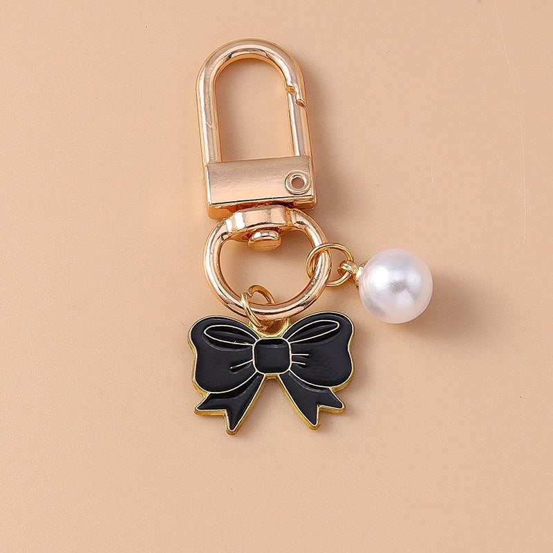 Elegant Cute Commute Bow Knot Alloy Bag Pendant Keychain