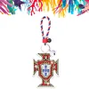 Portugal Fußballmannschaft Abzeichen doppelseitig - 5d DIY Handwerk Schlüsselanhänger