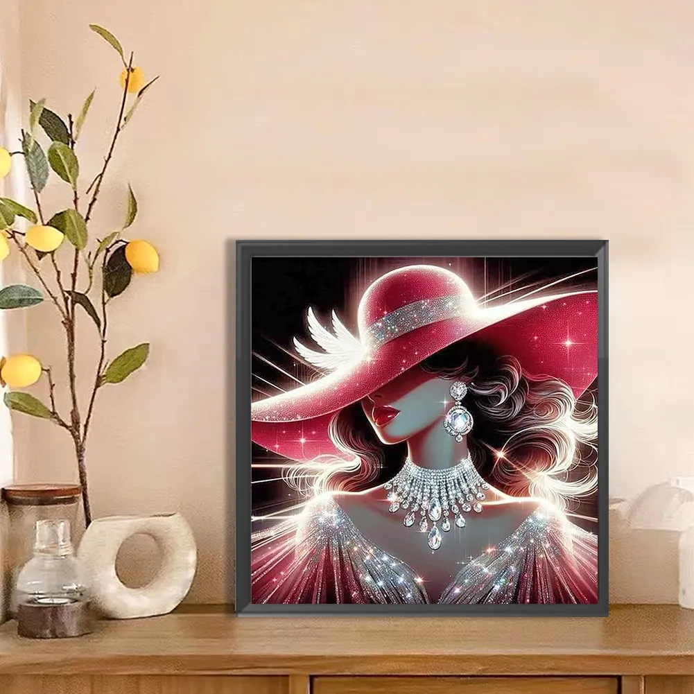 Diamond Painting - Full Round Drill - Lady(Canvas|40*40cm)