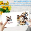 6PCS DIY Diamond Art Greeting Cards Winter Gnome Congratulations Cards & Gifts
