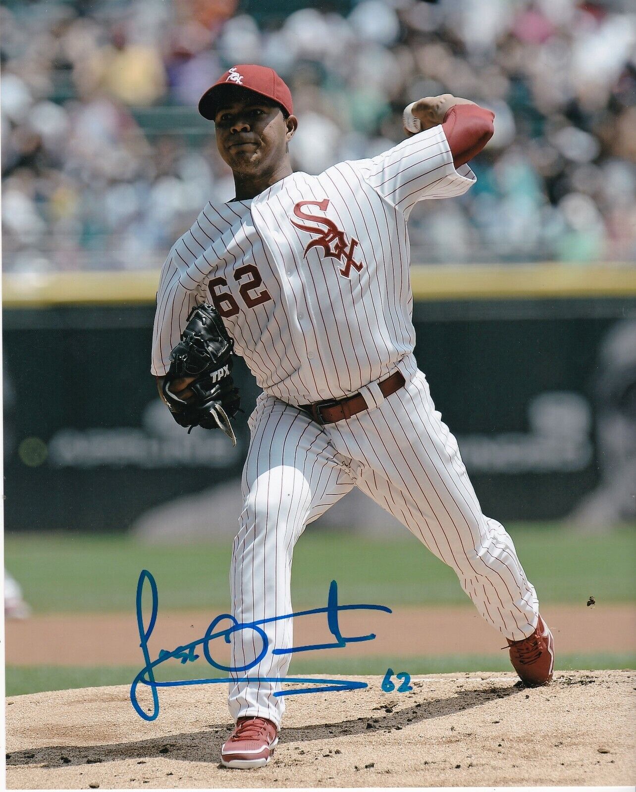 JOSE QUINTANA CHICAGO WHITE SOX ACTION SIGNED 8x10