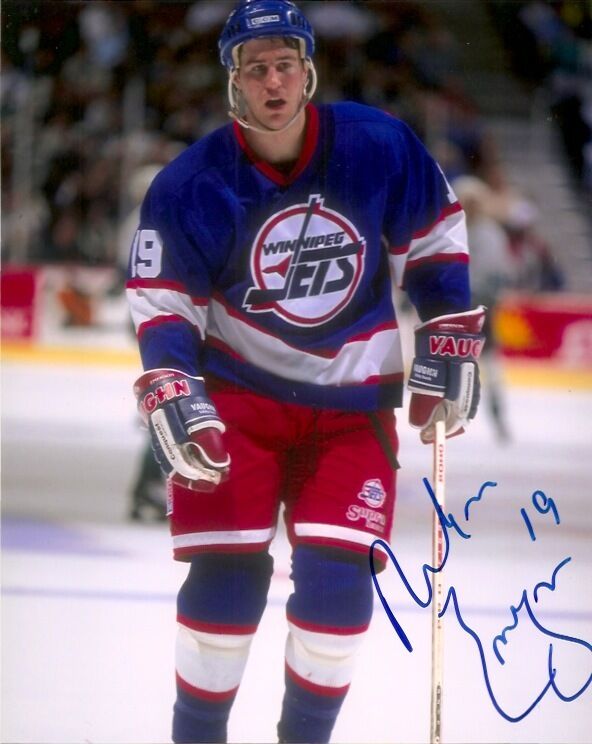 Winnipeg Jets Nelson Emerson Autographed Signed 8x10 Photo Poster painting COA