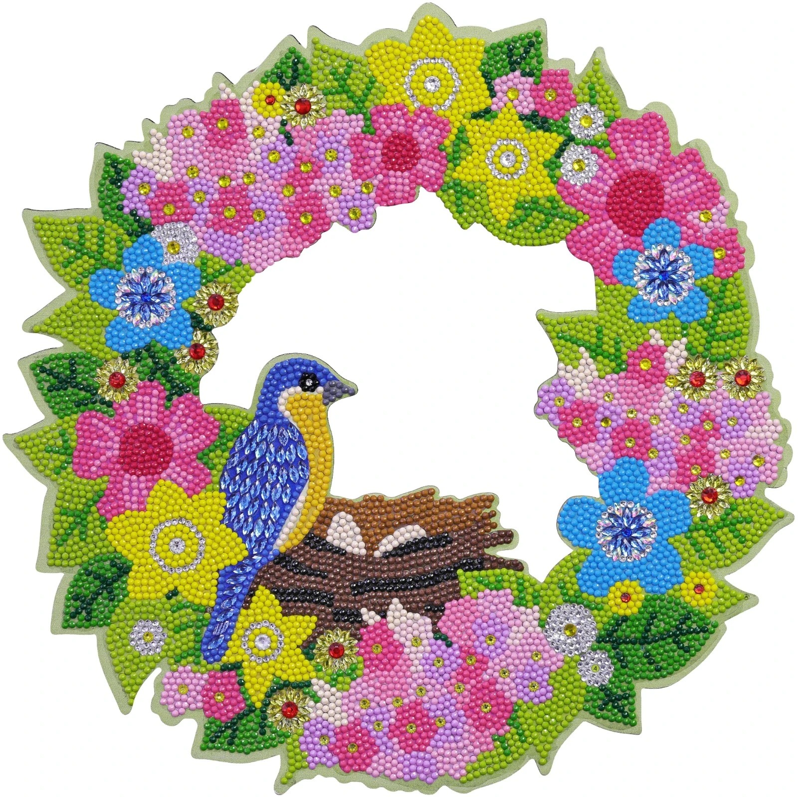 

Spring Bird Wreath - 5D DIY Craft Decoration - 30*30CM, 501 Original