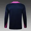 2025/2026 Barcelona Half-Pull Training Suit Color Black Football Shirt 1:1 Thai Quality