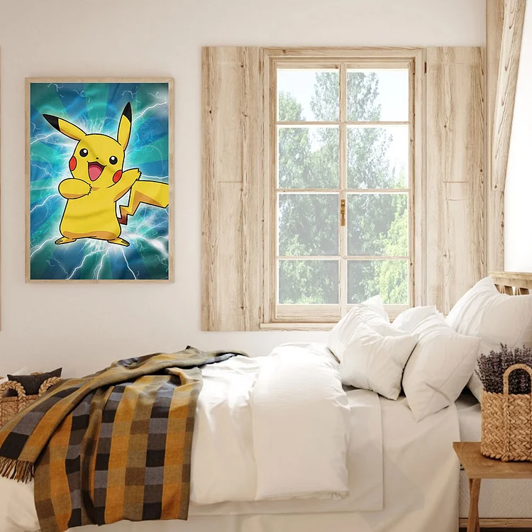 Pokemon Pikachu AB Drills Diamond Painting Watercolor Silhouette 5D Kits  Rhinestones Cartoon Art Full Mosaic Embroidery Decor