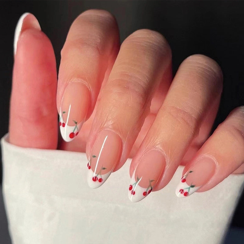 Sweet Minimalist Cherry ABS Press-on Nails 1 Set