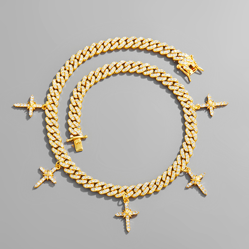 Hip Hop Cross Diamond Cuban Necklace - SOPULA
