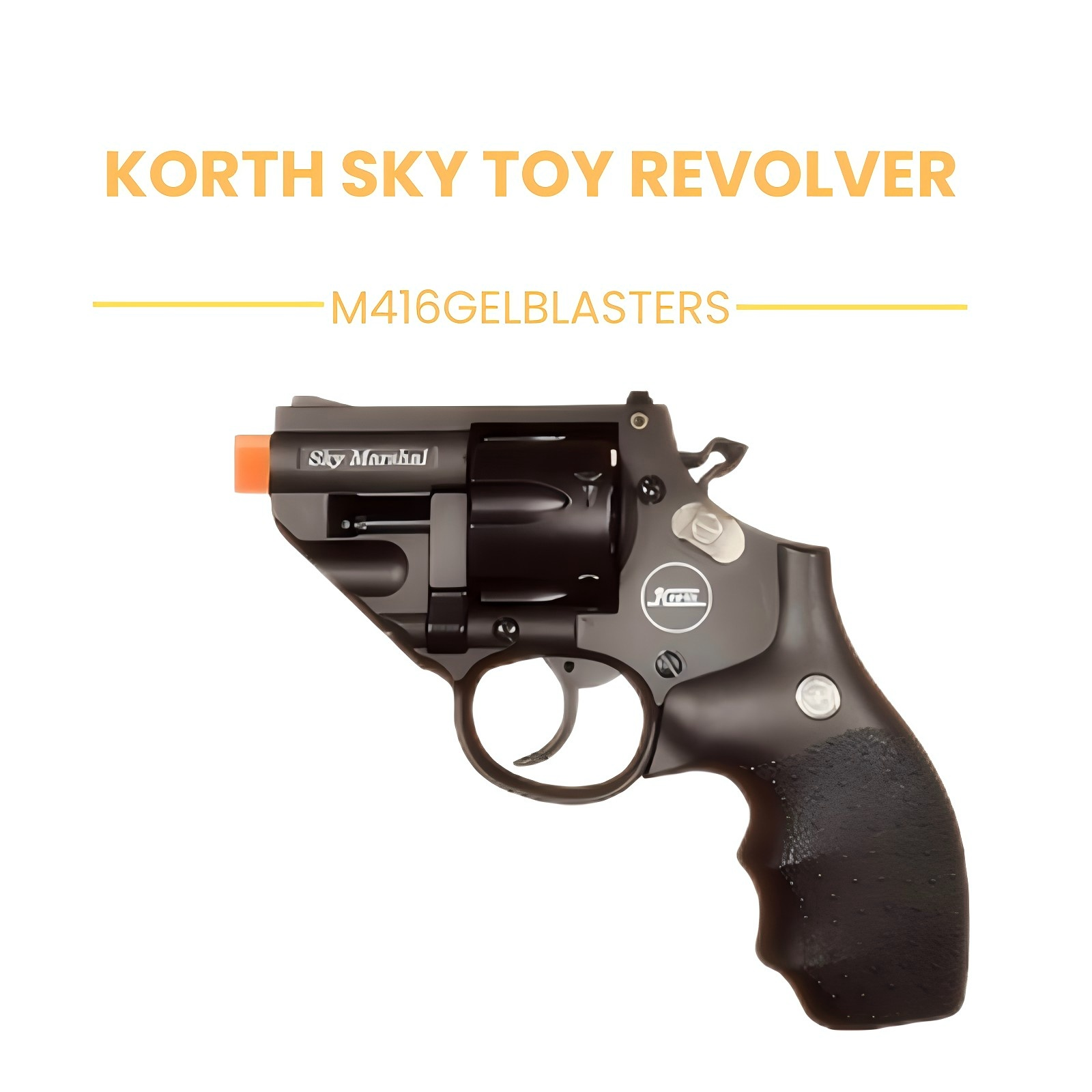 Korth Sky Marshal 9mm Revolver Toy - Realistic Double Action Toy Gun