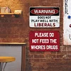 2PCS Warning - Metal Tin Signs(8*12Inch/12*16Inch)
