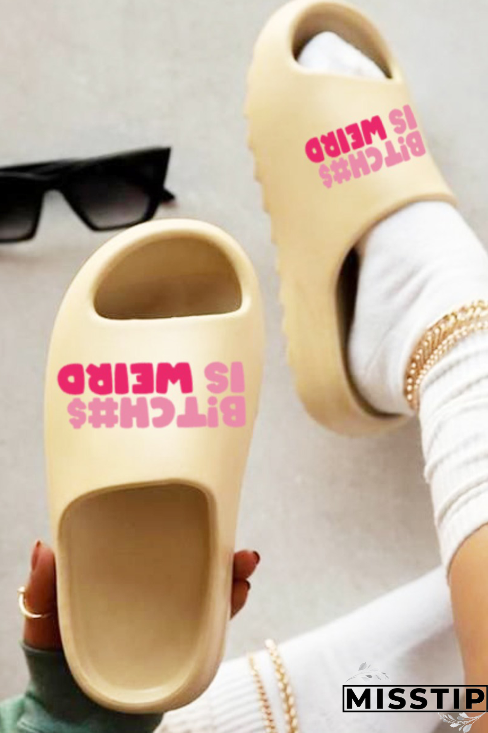 Brown Casual Patchwork Letter Opend Comfortable Out Door Shoes