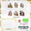 6pcs DIY Hund Diamant Kunst Grußkarten für Urlaub Segen & Geschenkkarten