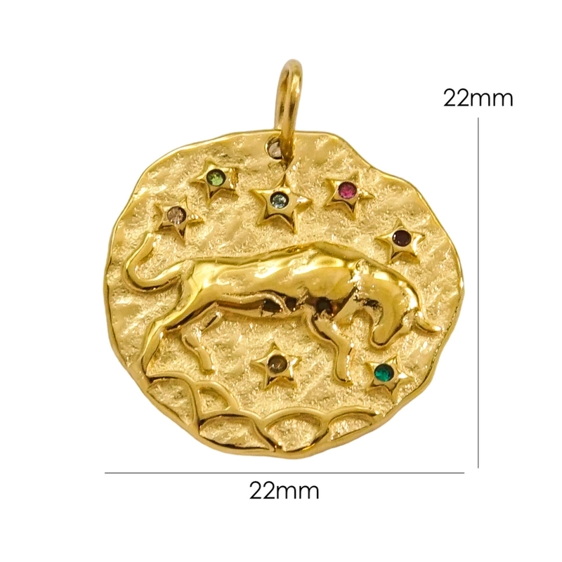 3 Pieces 304 Stainless Steel Rhinestones Constellation Pendant