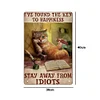 Cat on Chair - Metal Tin Signs(12*16Inch) - Animal