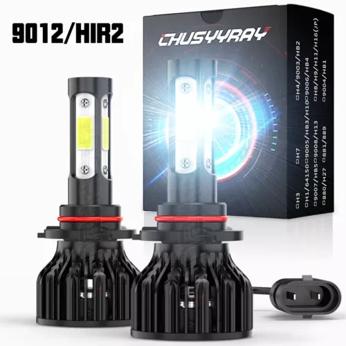 Dronehint 9012 HIR2 LED Headlight High Low Beam Bulb 100W 36000LM Super Bright 6000K White (For: GMC) Parts