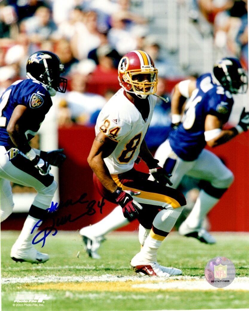 Signed 8x10 ANDRE REED Washington Redskins Autographed Photo Poster painting - w/ COA