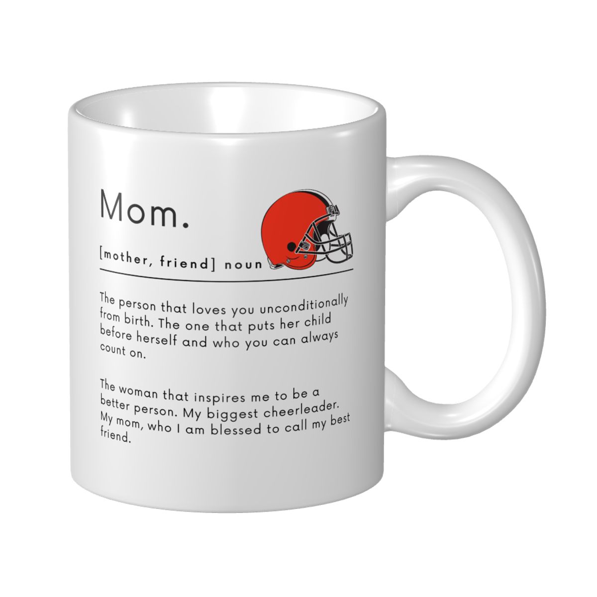 Cleveland Browns Mom Dictionary Mother's Day Ceramic Mug