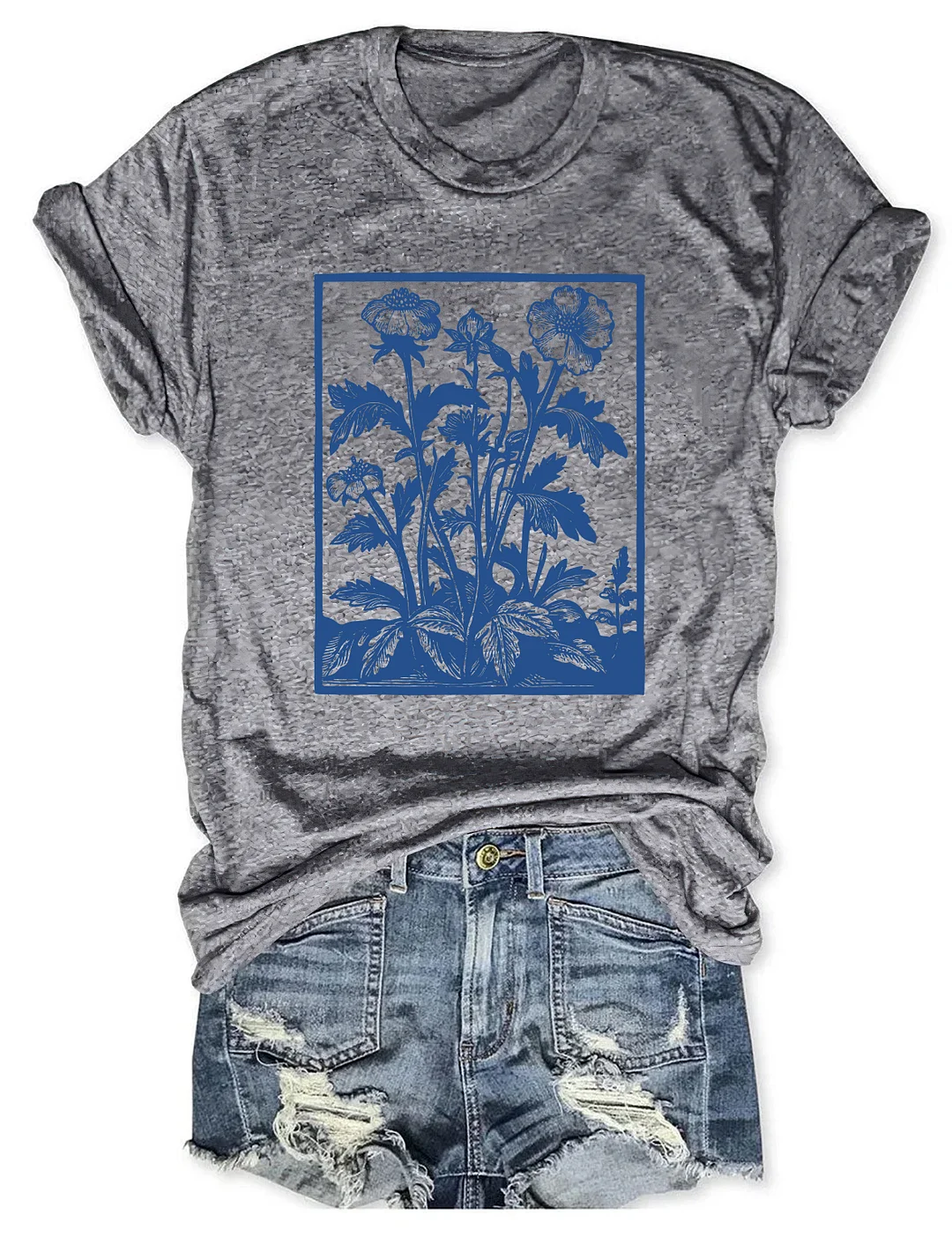 Vintage Wildflowers Graphic T-shirt