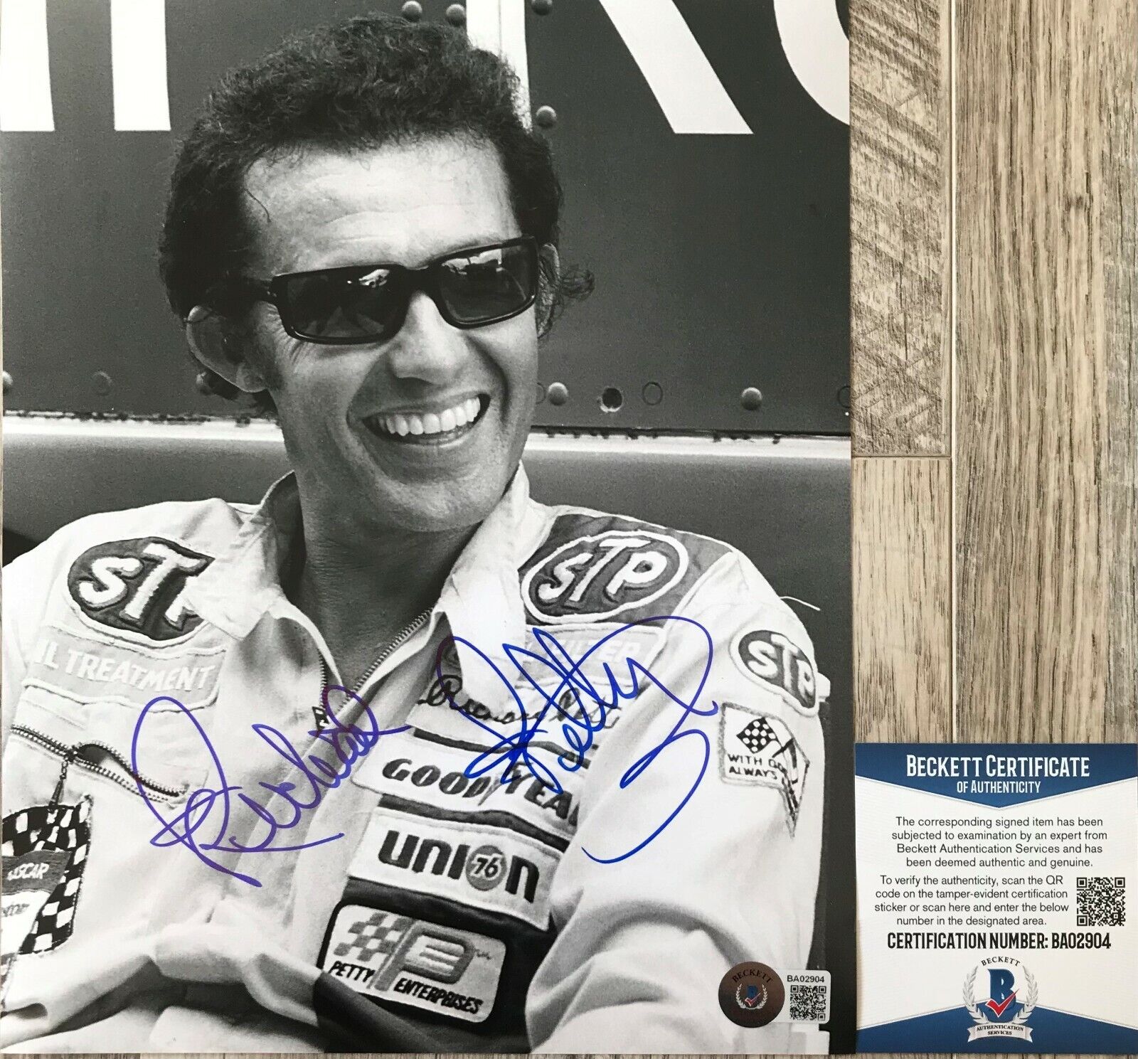 NASCAR!!! Richard Petty THE KING Autographed Signed 8x10 Photo Poster painting Beckett BAS