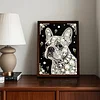 Diamond Painting-DIY Special Shaped Drill Pearl Painting Dog(30x40cm)
