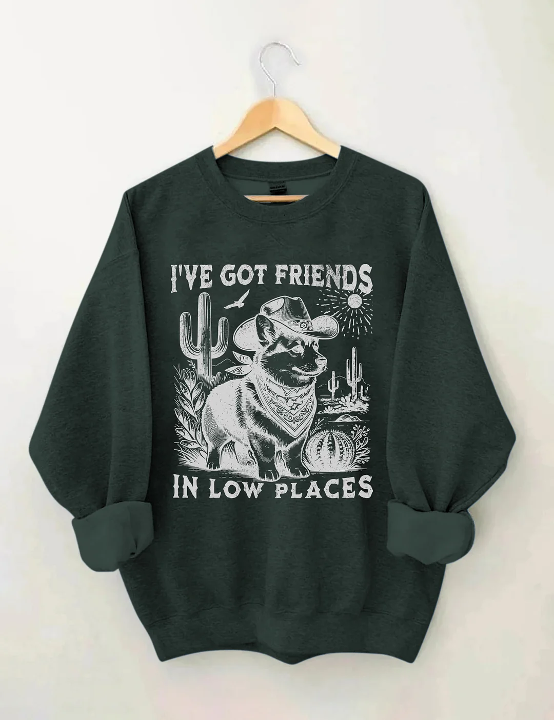 I've Got Friends In Low Places Corgi Dad Sweatshirt