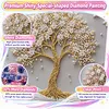 Golden Branch Blossom Tree Special Shaped 5D DIY Partial Drill Diamond Painting Kits for Adults Beginners Home Decor Diamonds Dots Gem Art Kits Large Size 15.75x27.56inch